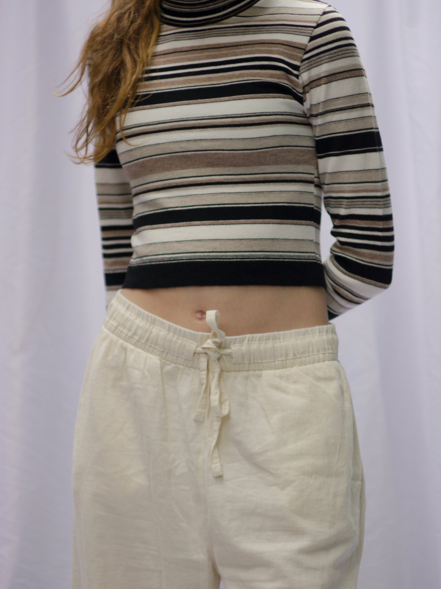 NATURAL LINEN TROUSERS